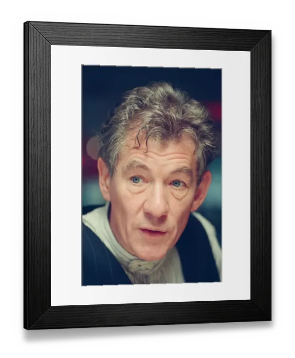 Framed Print : Sir Ian McKellen, actor, at the Birmingham Repertory Theatre, Birmingham, The Midlands