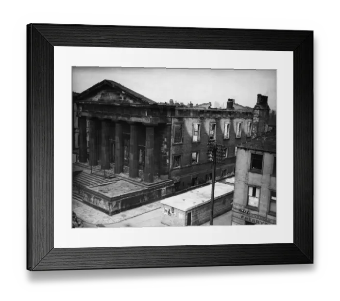 Framed Print : The shell of the Albion Congregational Church on Albion Street Framed Print : The shell of the Albion Congregational Church on Albion Street