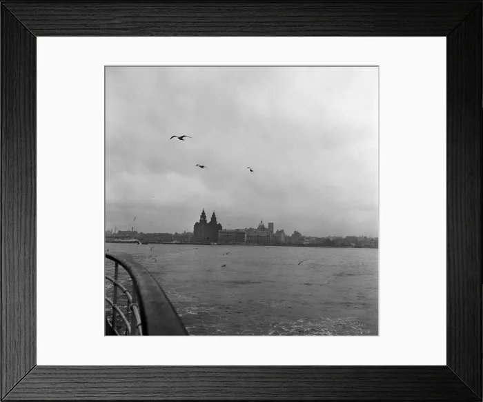 Framed Print : Liverpool Waterfront, taken from the Birkenhead ferry boat. 1st December 1962 Framed Print : Liverpool Waterfront, taken from the Birkenhead ferry boat. 1st December 1962