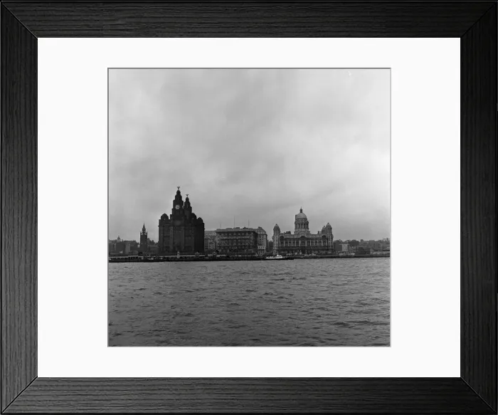 Framed Print : Liverpool Waterfront, taken from the Birkenhead ferry boat. 1st December 1962 Framed Print : Liverpool Waterfront, taken from the Birkenhead ferry boat. 1st December 1962