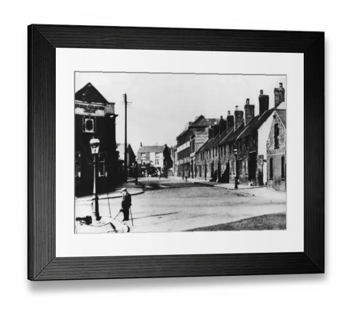 Framed Print : The scene at Potter Street, which was to be the site of the Central Fire Station Framed Print : The scene at Potter Street, which was to be the site of the Central Fire Station