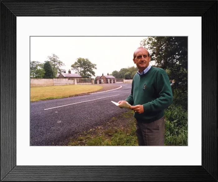 Framed Print : Sir John Hall, property developer (knighted 1991) and life president