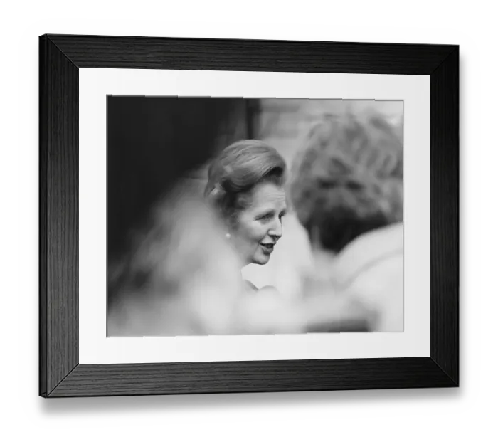 Framed Print : Margaret Thatcher PM pictured outside Downing Street, London, 22nd May 1982