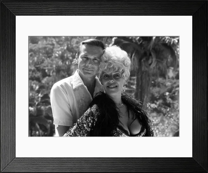 Framed Print : Julie Goodyear on holiday in Puerto Vallarta, Mexico with husband Richard Skrob Framed Print : Julie Goodyear on holiday in Puerto Vallarta, Mexico with husband Richard Skrob