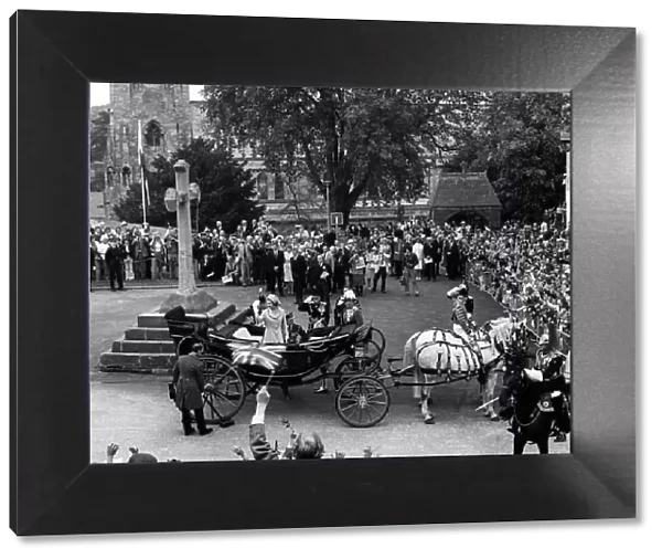 Queen Elizabeth II visits Cardiff. 25th July 1980