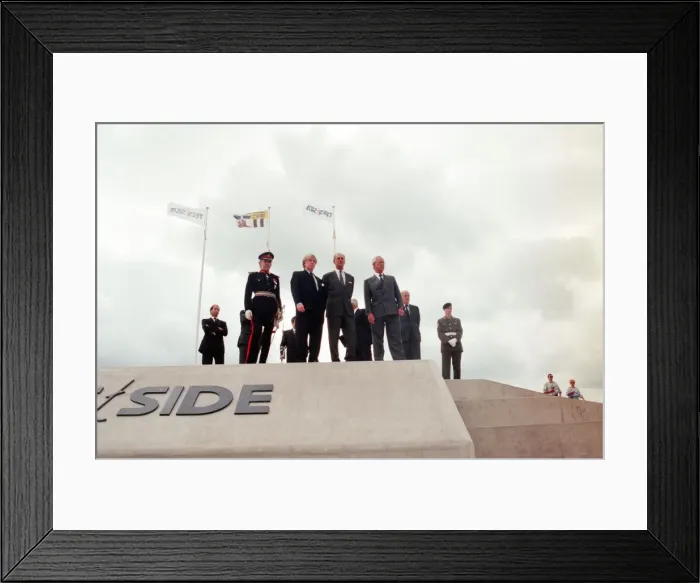 Framed Print : Prince Philip, Duke of Edinburgh, visiting Tees Barrage for its official opening Framed Print : Prince Philip, Duke of Edinburgh, visiting Tees Barrage for its official opening