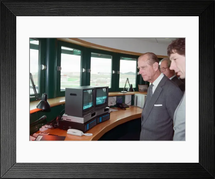 Framed Print : Prince Philip, Duke of Edinburgh, visiting Tees Barrage for its official opening Framed Print : Prince Philip, Duke of Edinburgh, visiting Tees Barrage for its official opening