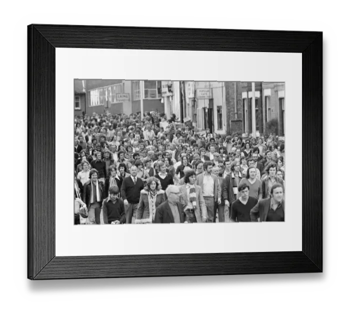 Framed Print : Crowd Scenes outside Old Trafford, home of Manchester United Football Club