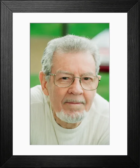 Framed Print : Billy McPhail, retired football player, aged 70 years old