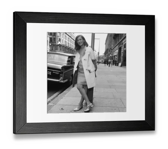 Framed Print : Emmanuelle Riva, french actress in the UK to promote new film, Bitter Fruit