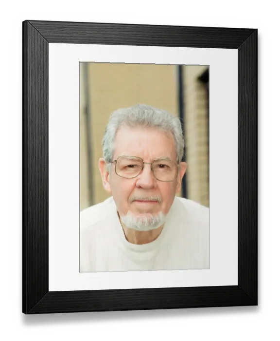 Framed Print : Billy McPhail, retired football player, aged 70 years old