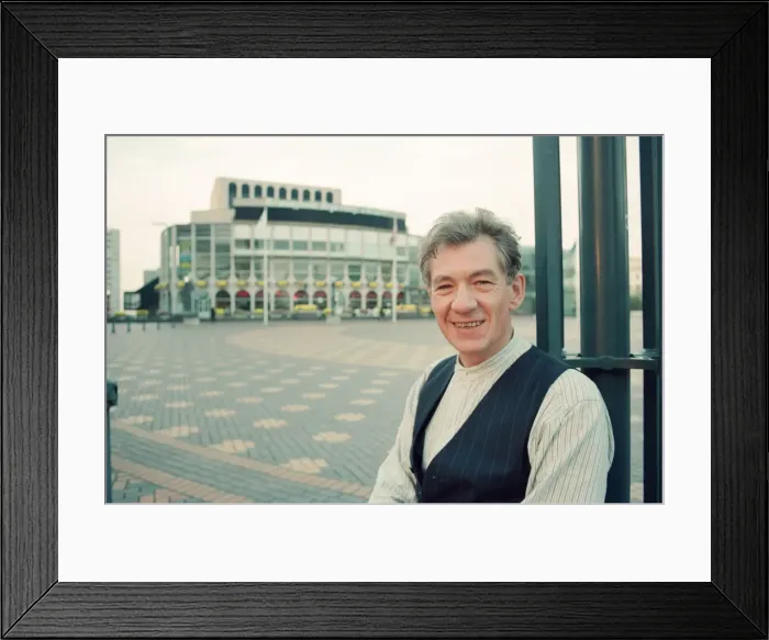 Framed Print : Sir Ian McKellen, actor, at the Birmingham Repertory Theatre, Birmingham, The Midlands