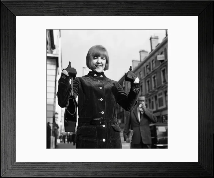 Framed Print : Cilla Black in a lively mood after she had been chosen for the Royal Command Variety Show Framed Print : Cilla Black in a lively mood after she had been chosen for the Royal Command Variety Show