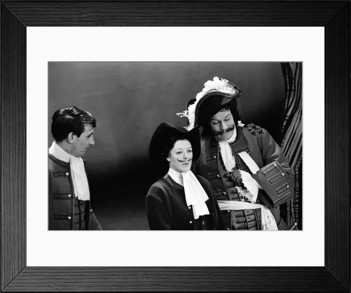 Framed Print : Rehearsals at the Queens Theatre of Associated TVs Golden Drama