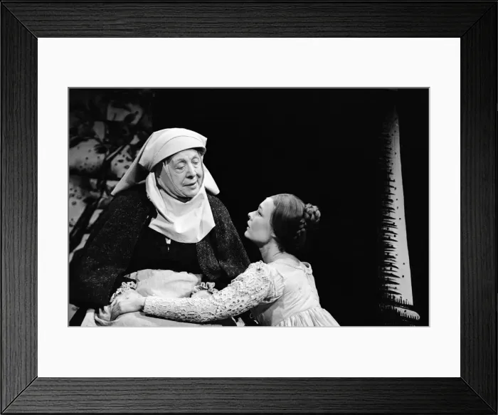 Framed Print : Rehearsals at the Queens Theatre of Associated TVs Golden Drama