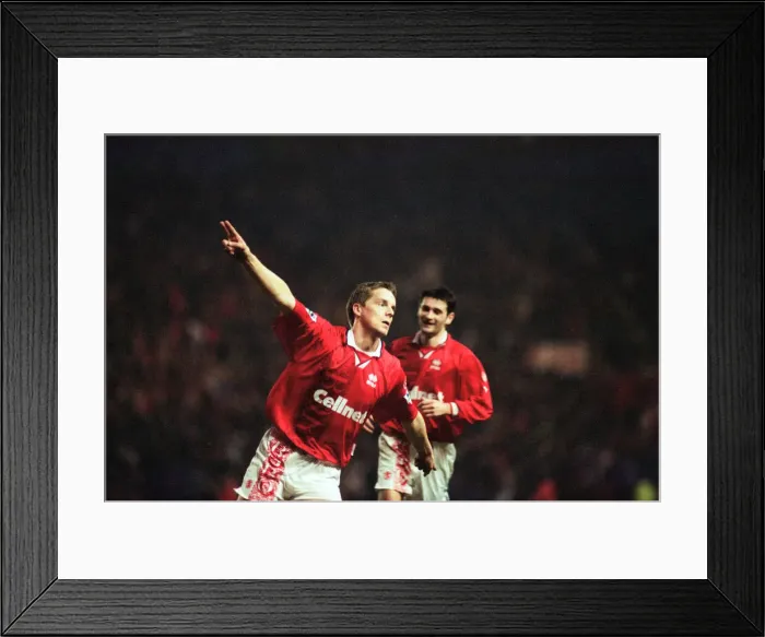 Framed Print : Middlesbrough 3- 2 Hednesford Town, FA Cup 4th round match held at the Riverside Stadium Framed Print : Middlesbrough 3- 2 Hednesford Town, FA Cup 4th round match held at the Riverside Stadium