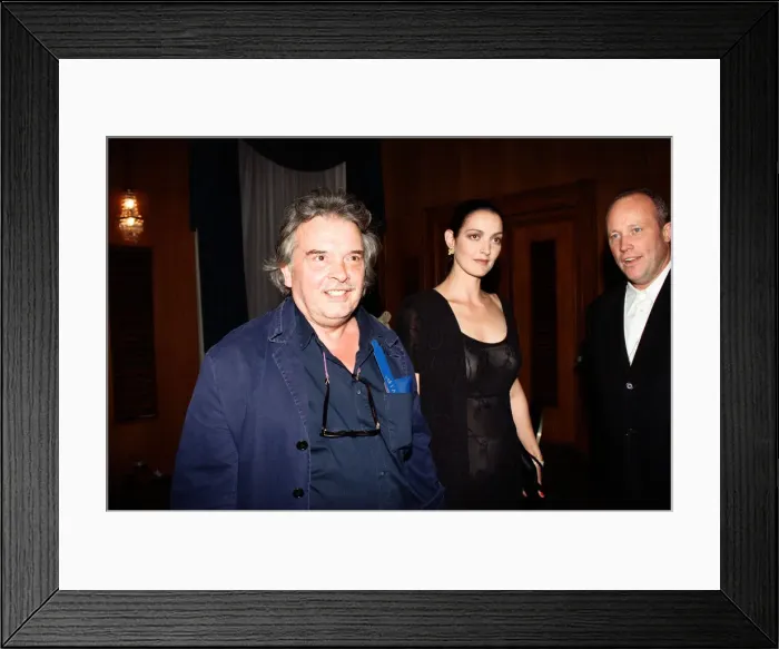 Framed Print : David Bailey and wife Catherine attending the Elite Model Look of the Year competition Framed Print : David Bailey and wife Catherine attending the Elite Model Look of the Year competition