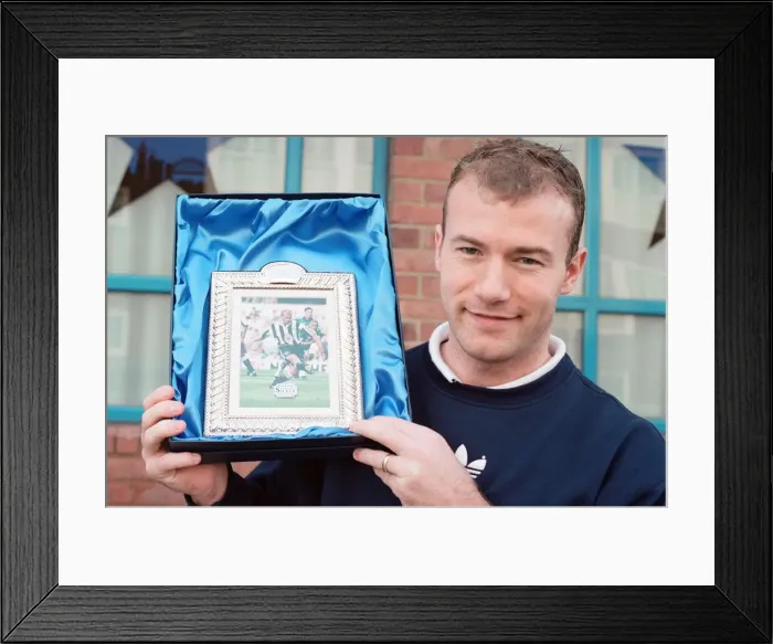 Framed Print : Alan Shearer who won player and goal of the month. 20th March 1997 Framed Print : Alan Shearer who won player and goal of the month. 20th March 1997