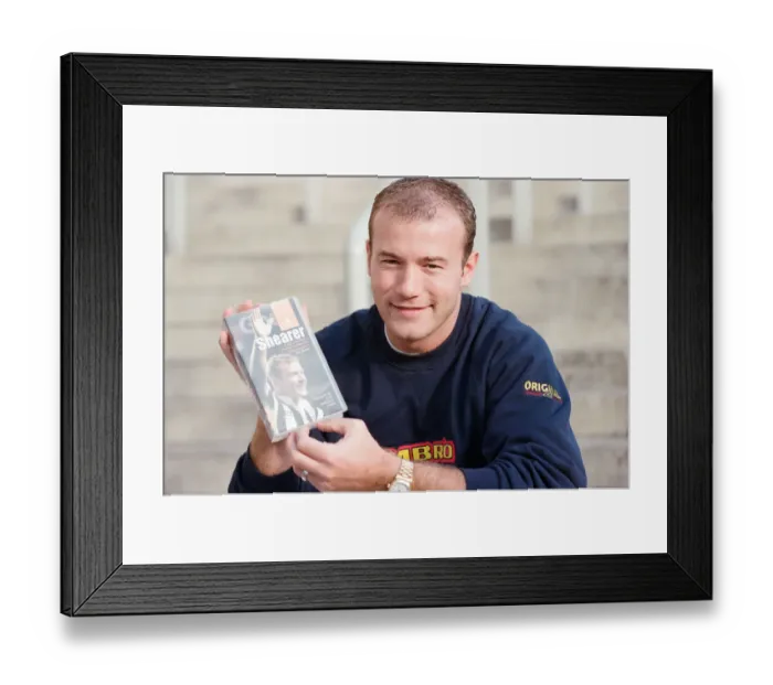Framed Print : Alan Shearer launches his new video Simply Shearer at Newcastle United