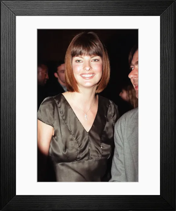 Framed Print : Linda Evangelista attending the Elite Model Look of the Year competition, Connaught Rooms Framed Print : Linda Evangelista attending the Elite Model Look of the Year competition, Connaught Rooms