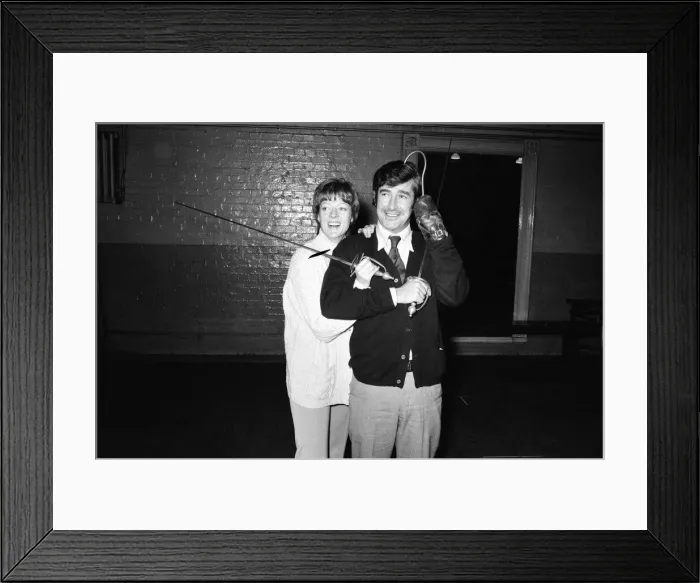 Framed Print : Maggie Smith in the title role of Peter Pan with Dave Allen as Captain Hook Framed Print : Maggie Smith in the title role of Peter Pan with Dave Allen as Captain Hook