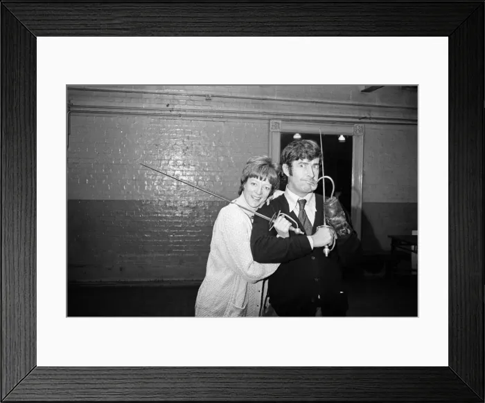Framed Print : Maggie Smith in the title role of Peter Pan with Dave Allen as Captain Hook Framed Print : Maggie Smith in the title role of Peter Pan with Dave Allen as Captain Hook