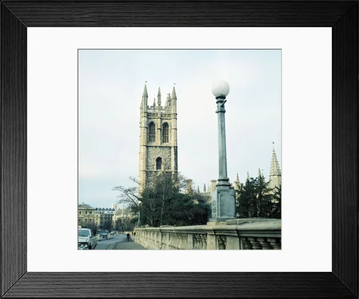 Framed Print : Magdalen College, Oxford University, Oxfordshire. January 1972