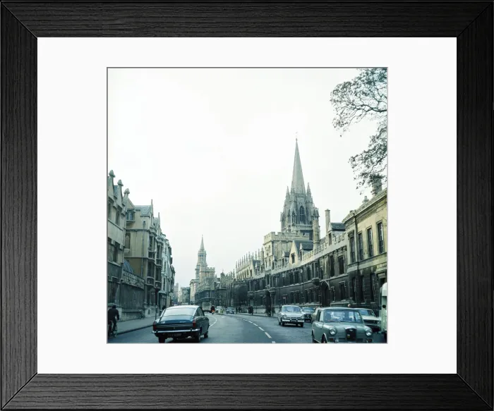 Framed Print : University Church of St Mary the Virgin, Oxford University, Oxfordshire. January 1972