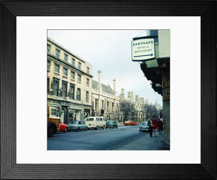 Framed Print : Eastgate Hotel, High Street, Oxford. January 1972