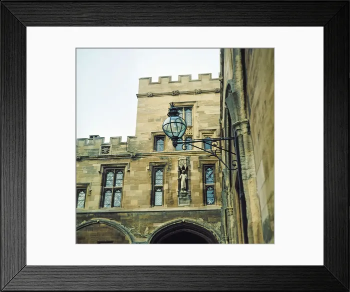 Framed Print : Chaucers rooms, Christ College, Oxford University, Oxfordshire, January 1972 Framed Print : Chaucers rooms, Christ College, Oxford University, Oxfordshire, January 1972