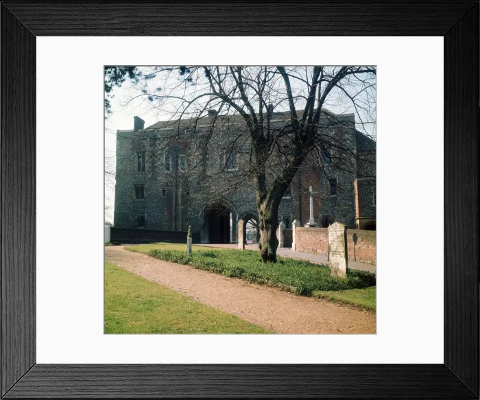 Framed Print : Abbey Gateway, St Albans, Hertfordshire. 1973 Framed Print : Abbey Gateway, St Albans, Hertfordshire. 1973