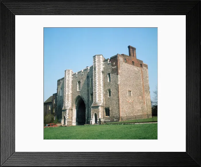 Framed Print : Abbey Gateway, St Albans, Hertfordshire. 1973 Framed Print : Abbey Gateway, St Albans, Hertfordshire. 1973