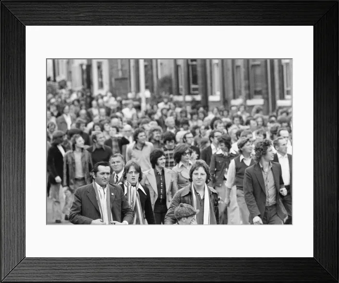 Framed Print : Crowd Scenes outside Old Trafford, home of Manchester United Football Club