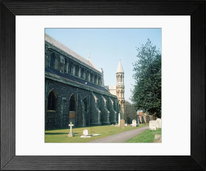 Framed Print : St Albans Cathedral, St Albans, Hertfordshire. 1973 Framed Print : St Albans Cathedral, St Albans, Hertfordshire. 1973
