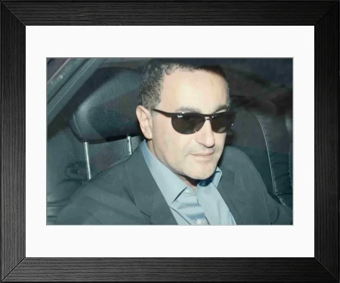 Framed Print : Dodi Al Fayed arriving at Heathrow 21 AUGUST 1997 from New York
