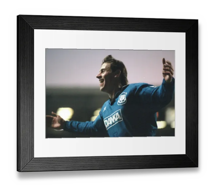 Framed Print : English Premier League match at Goodison Park. Everton 4 v Middlesbrough 0