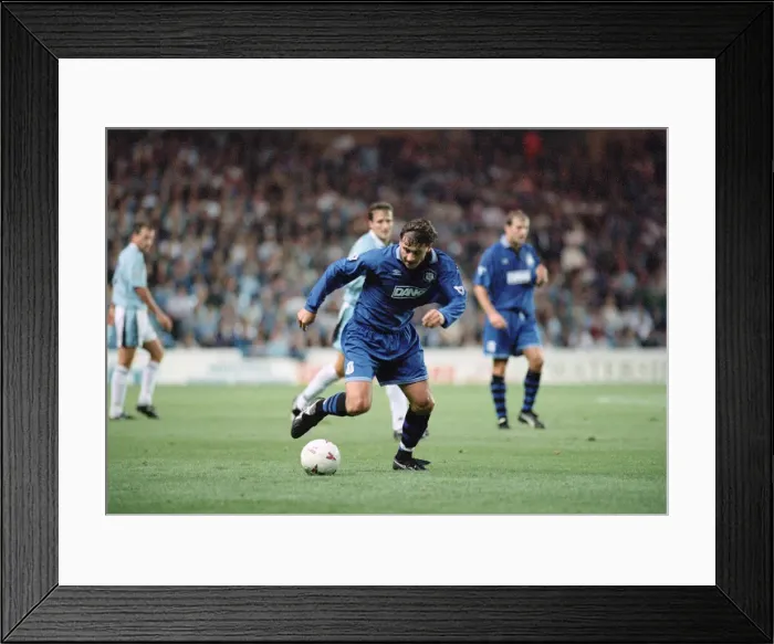 Framed Print : English Premier League match at Maine Road. Manchester City 0 v Everton 2 Framed Print : English Premier League match at Maine Road. Manchester City 0 v Everton 2