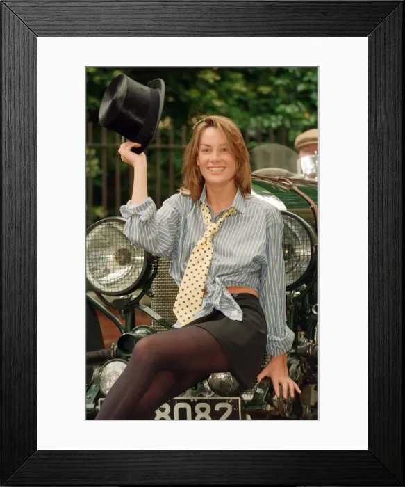 Framed Print : Tara Palmer Tomkinson - model and socialite and god daughter of Prince Charles Framed Print : Tara Palmer Tomkinson - model and socialite and god daughter of Prince Charles