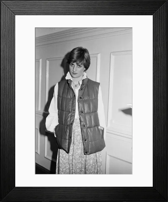 Framed Print : Lady Diana Spencer, pictured at her London flat in September 1980