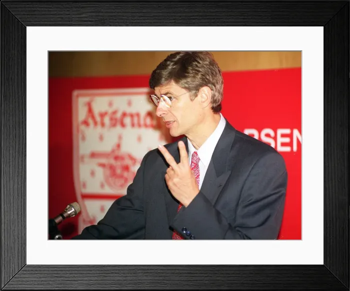 Framed Print : Arsene Wenger the new manager of Arsenal football club Framed Print : Arsene Wenger the new manager of Arsenal football club