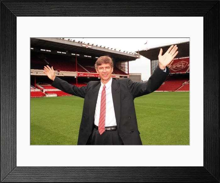 Framed Print : Arsene Wenger the new manager of Arsenal football club Framed Print : Arsene Wenger the new manager of Arsenal football club