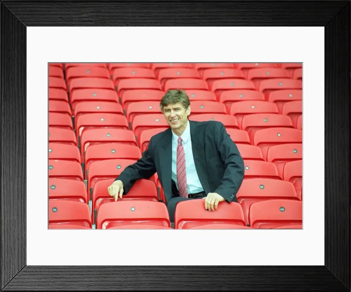 Framed Print : Arsene Wenger the new manager of Arsenal football club Framed Print : Arsene Wenger the new manager of Arsenal football club