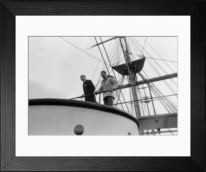 Framed Print : Prince Philip, Duke of Edinburgh, visiting HMS Warrior, Hartlepool, County Durham Framed Print : Prince Philip, Duke of Edinburgh, visiting HMS Warrior, Hartlepool, County Durham