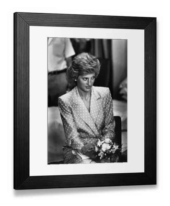 Framed Print : Princess Diana, HRH The Princess of Wales at The Freeman Hospital in Newcastle Upon Tyne Framed Print : Princess Diana, HRH The Princess of Wales at The Freeman Hospital in Newcastle Upon Tyne