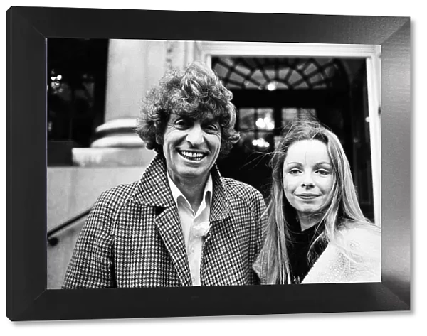 Tom Baker weds Lalla Ward at Chelsea Registry Office. 13th December 1980