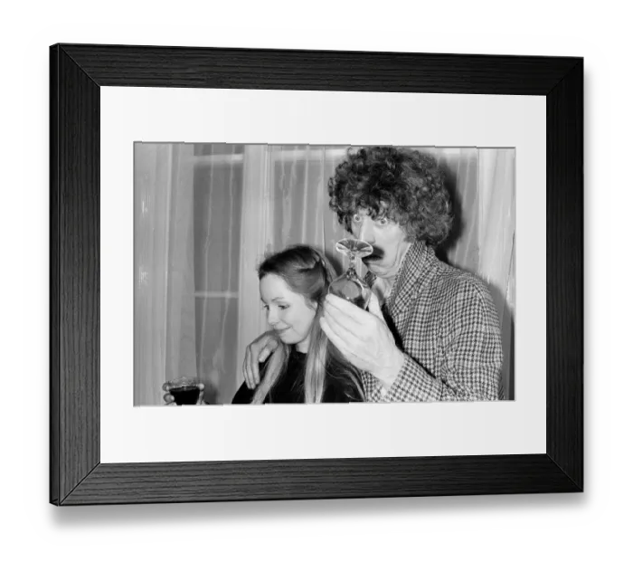 Framed Print : Tom Baker, Doctor Who in the popular BBC series, has announced his engagement to Lalla Framed Print : Tom Baker, Doctor Who in the popular BBC series, has announced his engagement to Lalla
