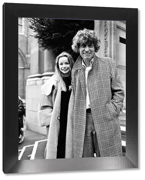 Tom Baker weds Lalla Ward at Chelsea Registry Office. 13th December 1980