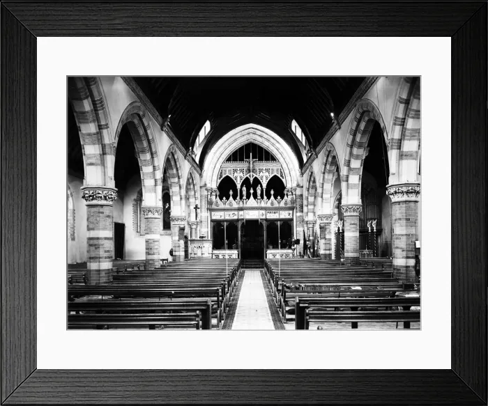 Framed Print : Interior of St Andrews Church, Uxbridge, Circa 1934 Framed Print : Interior of St Andrews Church, Uxbridge, Circa 1934