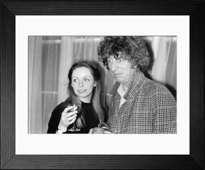 Framed Print : Tom Baker, Doctor Who in the popular BBC series, has announced his engagement to Lalla Framed Print : Tom Baker, Doctor Who in the popular BBC series, has announced his engagement to Lalla
