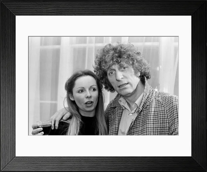 Framed Print : Tom Baker, Doctor Who in the popular BBC series, has announced his engagement to Lalla Framed Print : Tom Baker, Doctor Who in the popular BBC series, has announced his engagement to Lalla
